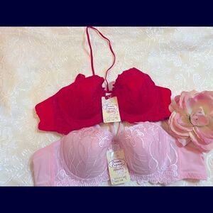 🛍Beaute express sexy lace bra set of 2- Size 34B